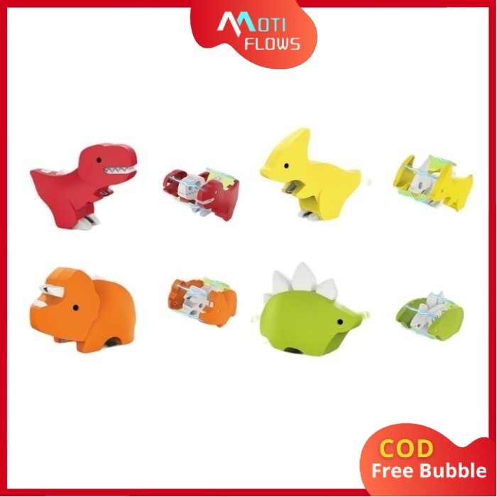 Mainan Anak DINO CASING MAGNETIC 3D DIY Bongkar Pasang Dinosaur Anak