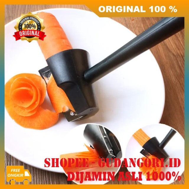 BELI 1 GRATIS 1 Alat Sayuran Ulir Serutan Wortel Serbaguna Alat Serut Wortel Serutan Timun Pengupas 