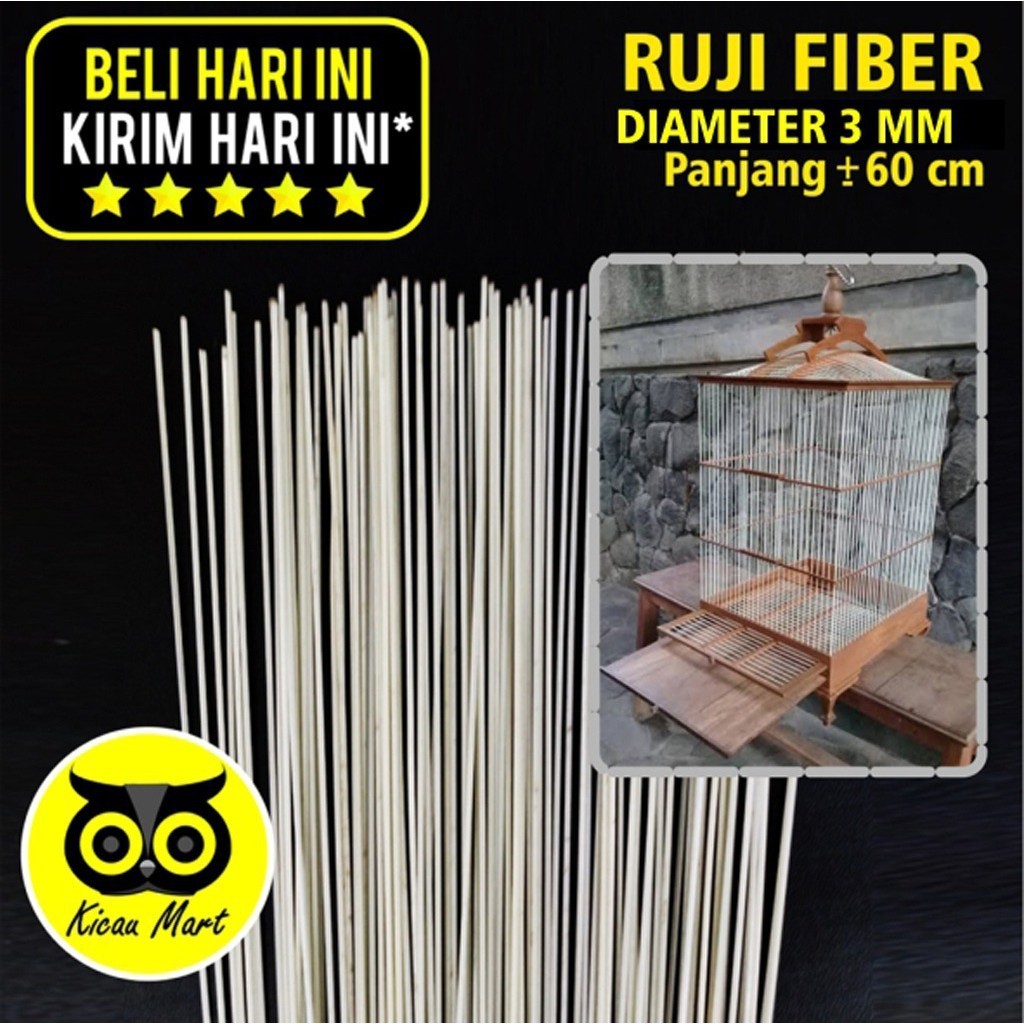 KICAU MART RUJI FIBER JERUJI FIBER PUTIH 3 MM 3MM MILI UNTUK JERUJI KANDANG MERPATI RUJI KANDANG BUR