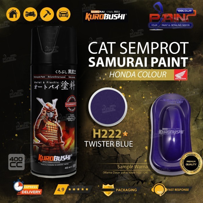 Samurai Paint H222 Twister Blue Cat Semprot/Pylox/Motor/Gundam