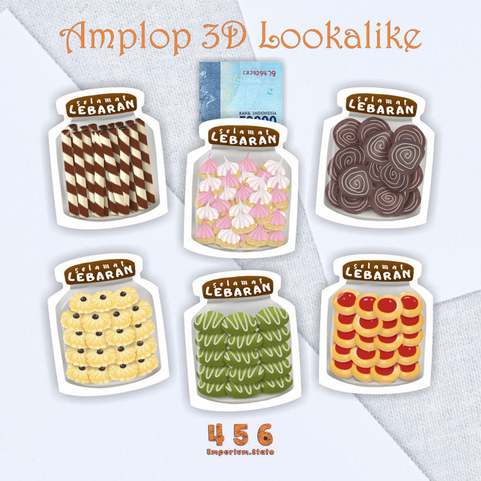 

Amplop Lebaran Unik Angpao 3d Look Like - 6 Amplop Toples HUD