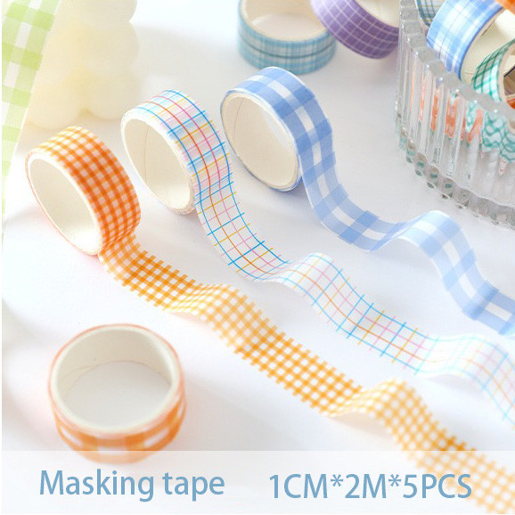 

Washi Tape 5Rolls Warna Diy Scrapbook Pita Perekat Deco Masking Tape Jurnal Selotip Kertas Bahan Buku