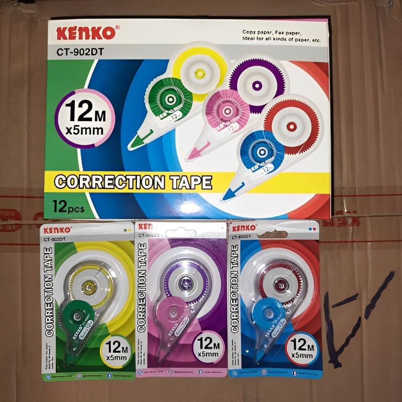 

CORRECTION TAPE KENKO CT-902DT 12METER (1PAK/12PCS)