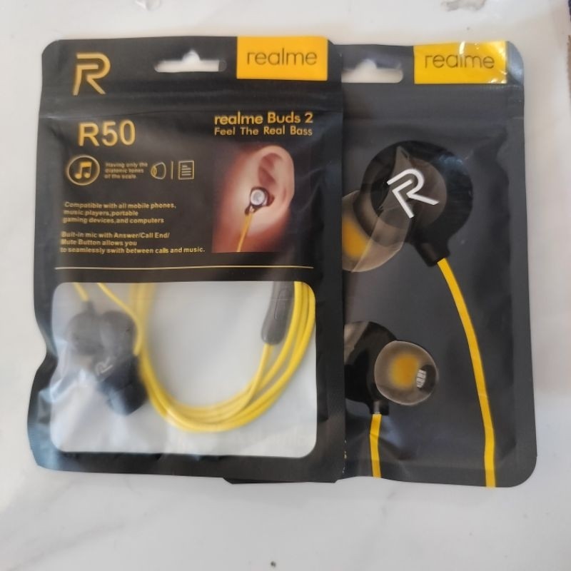 HF/Earphone Headset Heanphone Realme+Mic Audio Stereo -Fc