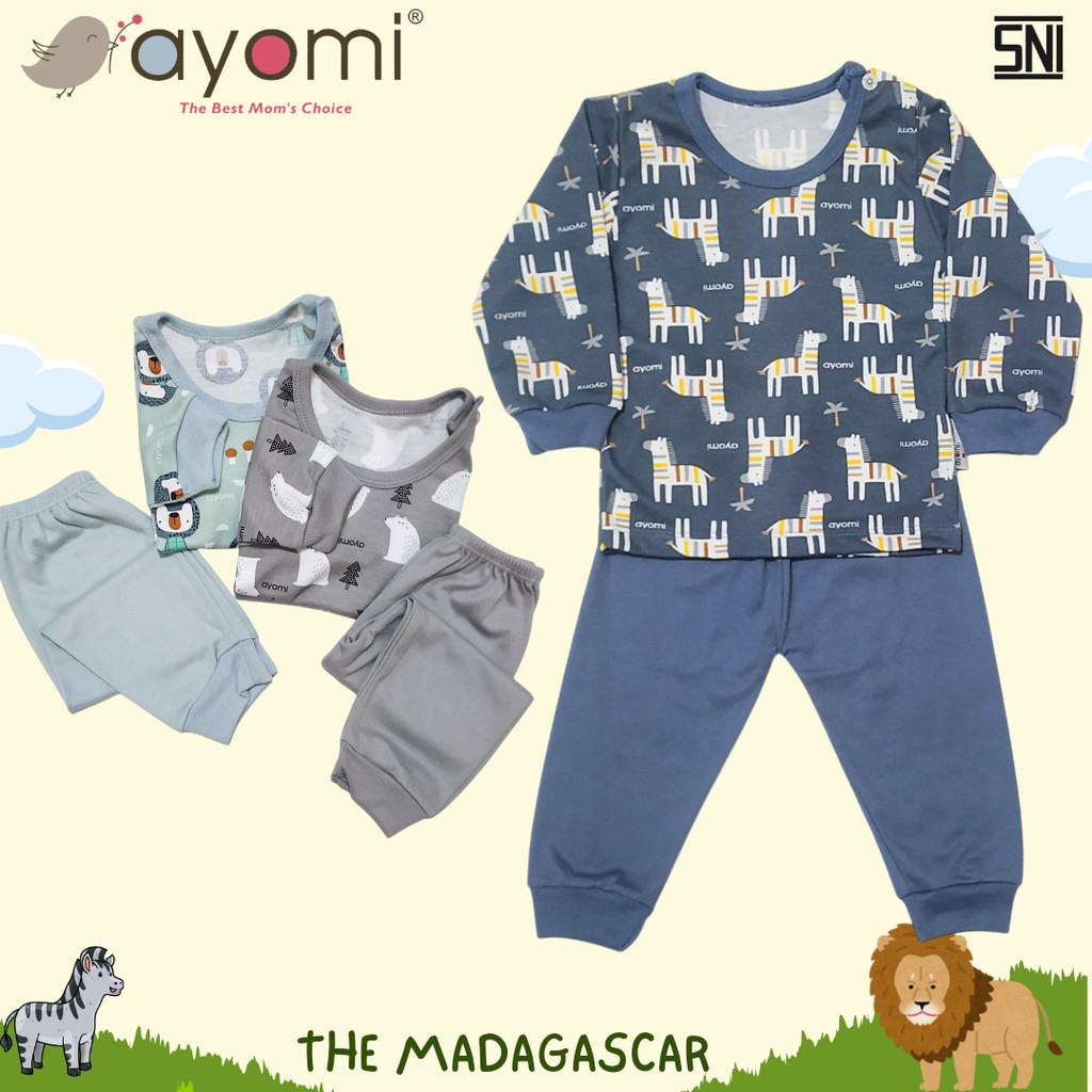 AYOMI Madagascar Setelan Oblong Panjang Anak