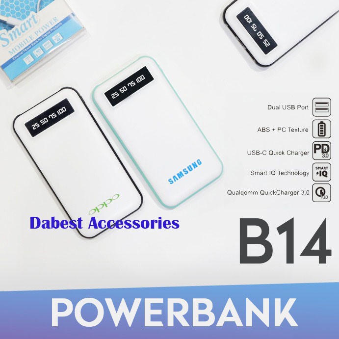 PowerBank Samsung Oppo B14 158000mAh Universal Powerbank - Samsung