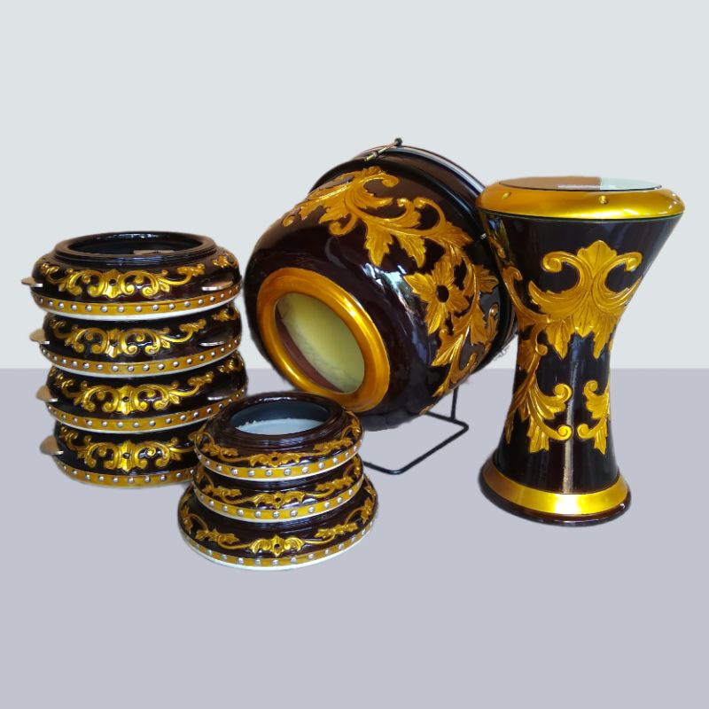 Rebana Hadroh Hadrah Alhabsyi Paket Ukir Jepara