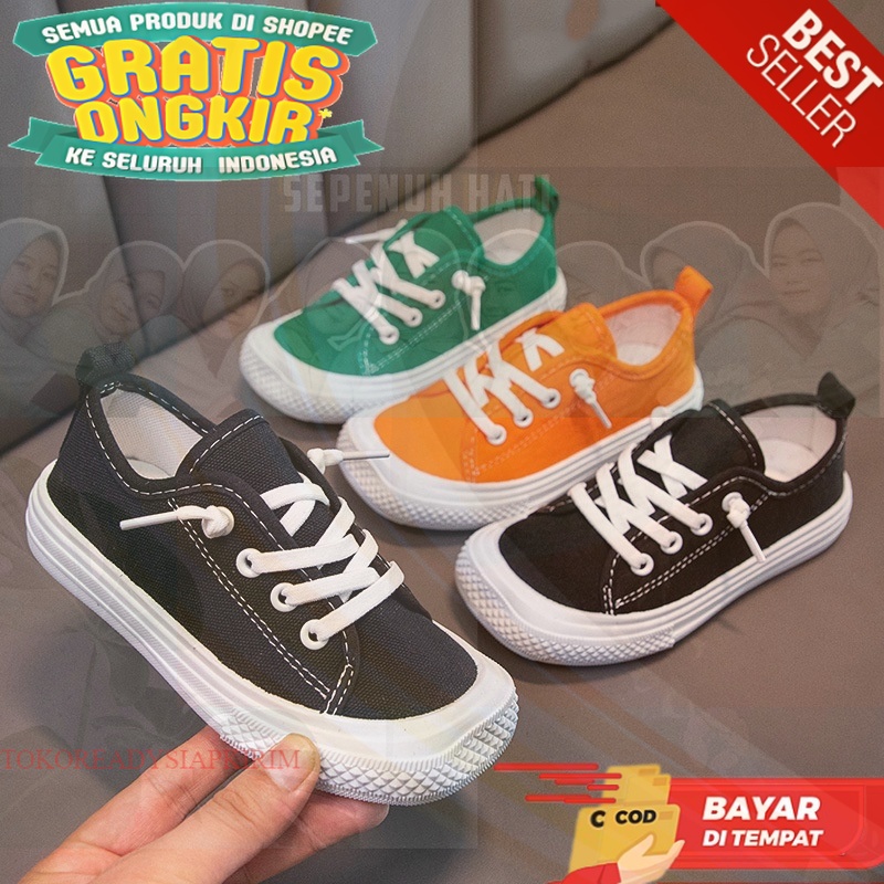 Sepatu Anak Import Anak sekolah Original 100% anak Sd Smp terbaru 2022 Sneakers Running Cocok Untuk 