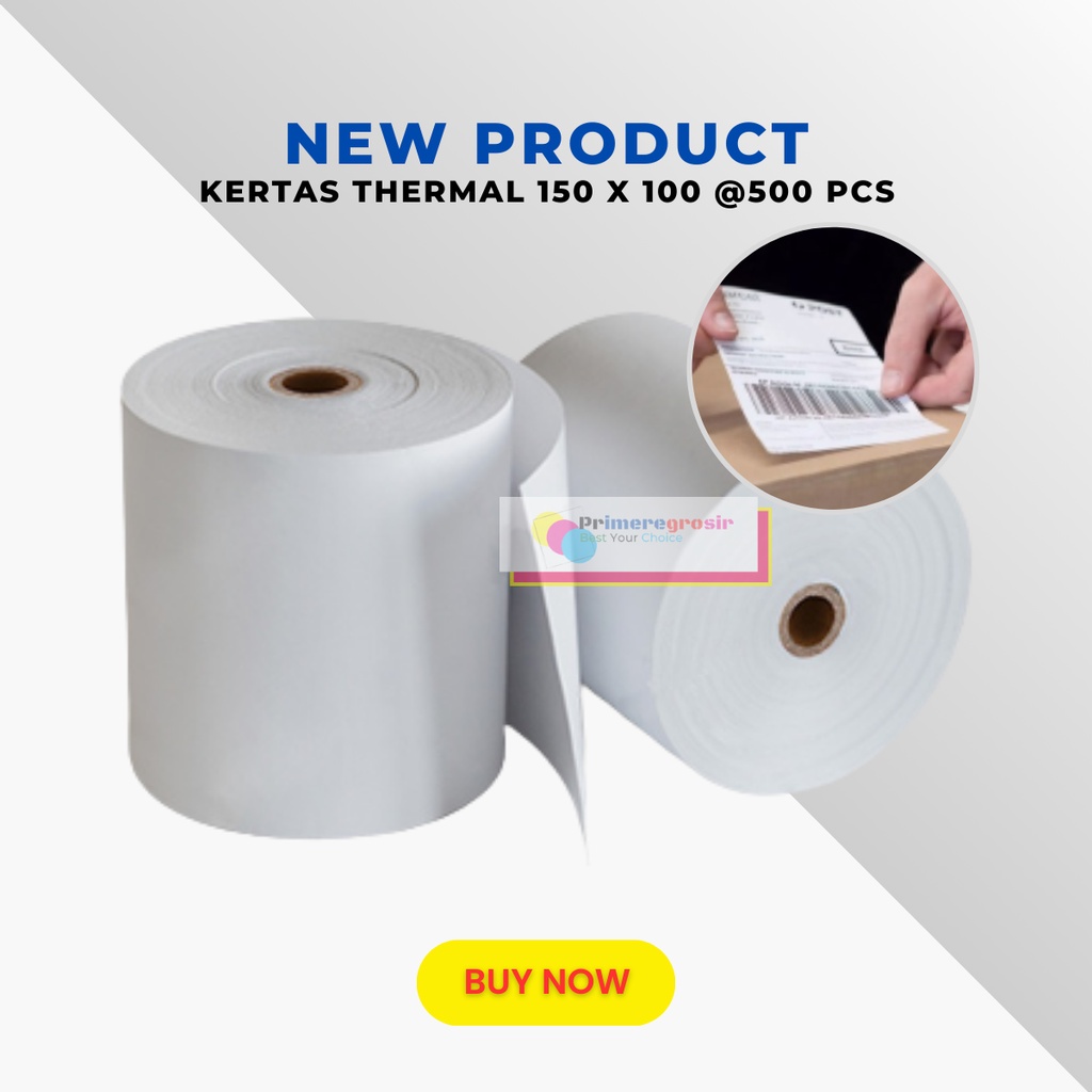 

Kertas Label Thermal 100x150 Isi 500 Murah