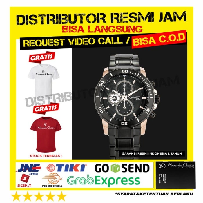 ALEXANDRE CHRISTIE AC6473MC 6473 MC 6473MC GARANSI RESMI 12 BULAN