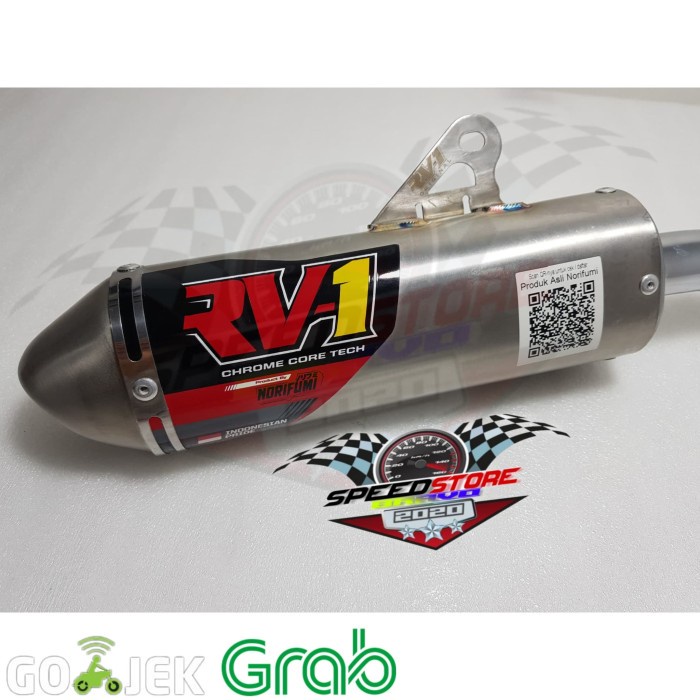 knalpot norifumi RV1 EVO original klx 150 crf dtraker bf