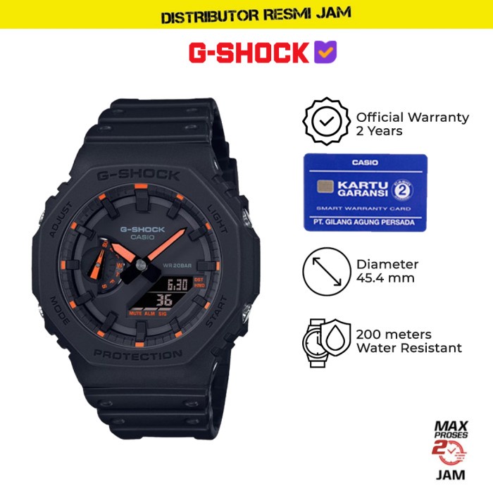 GShock GA-2100-1A4DR GA-2100 GA2100 Garansi Resmi 2 Tahun
