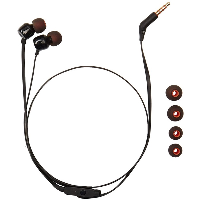 Terlaris ✨-JBL T110 Earphone - Black