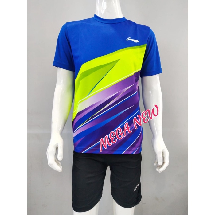 custemstore32_id [original] STELAN KAOS BADMINTON DEWASA/SET KAOS JERSEY BULUTANGKIS DEWASA - BIRU L