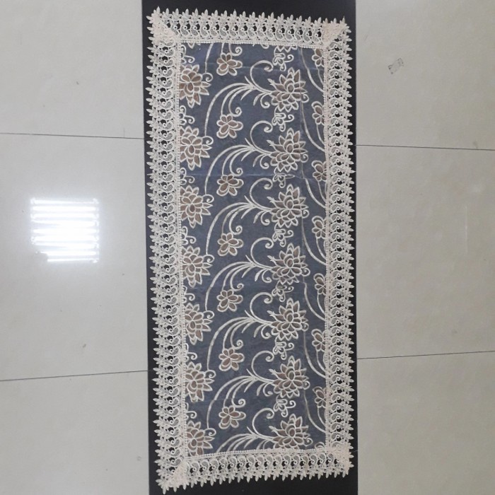 Taplak Meja Tamu ukuran Besar Jumbo Kain Bordir Renda.