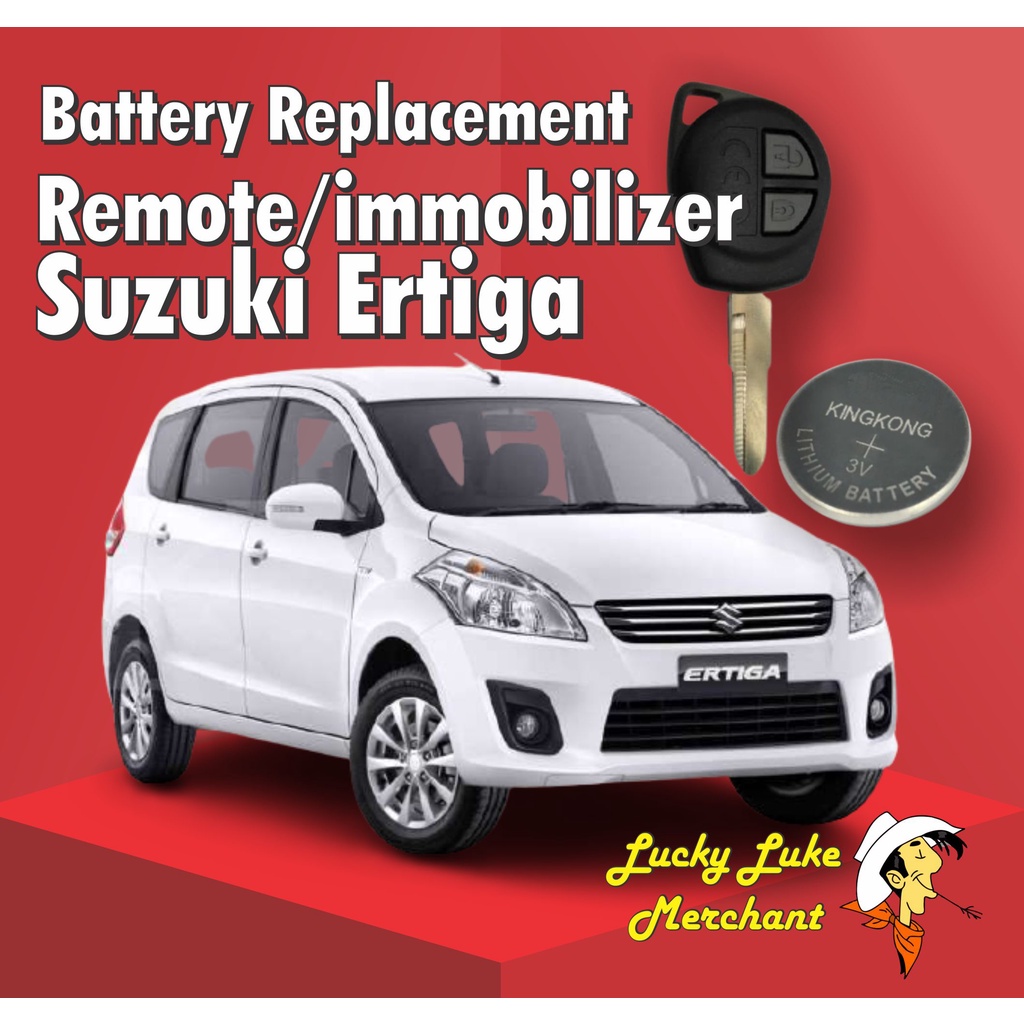 baterai remote kunci mobil Suzuki Ertiga immobilizer smartkey