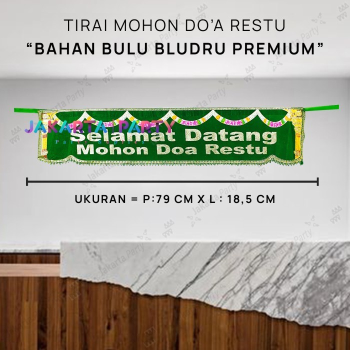 Banner Selamat Datang Mohon Doa Restu / Banner Hajatan