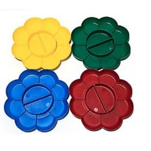 

Piring Cat Air / Palet Plastik Bentuk Bunga doff / kupu2 / love