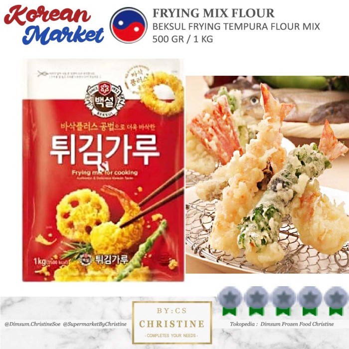 

Promo Best Seller FRYING MIX TEMPURA BEKSUL CJ TEPUNG TEMPURA FRY MIX FLOUR - 500 GR