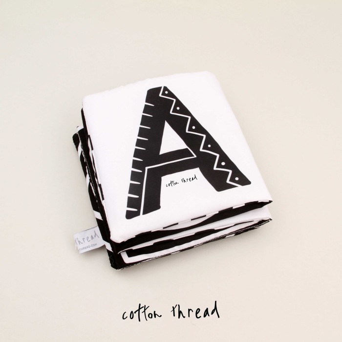 Bundle Sensory Block & Soft Book - Cotton Thread