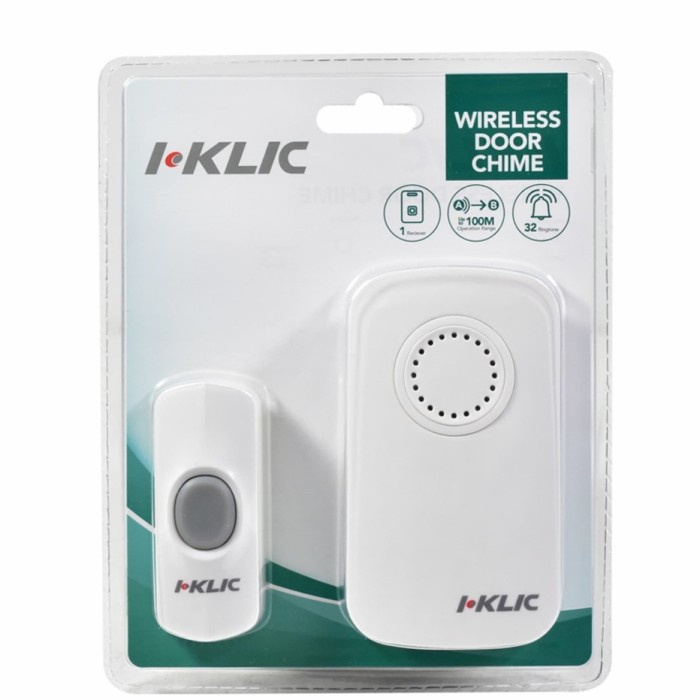 I klik bel pintu nirkabel 536 / bel rumah tanpa kabel
