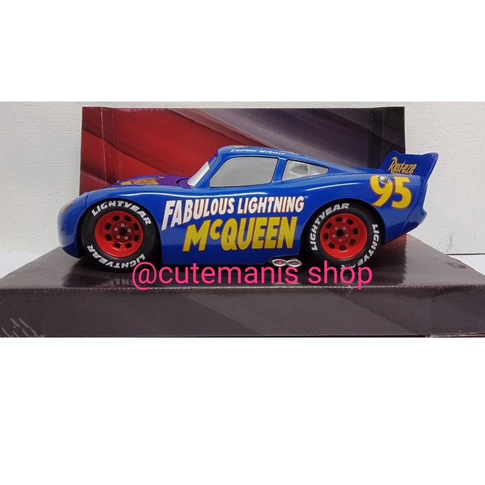 Jada 1:24 Cars Fabulous Lightning McQueen Biru