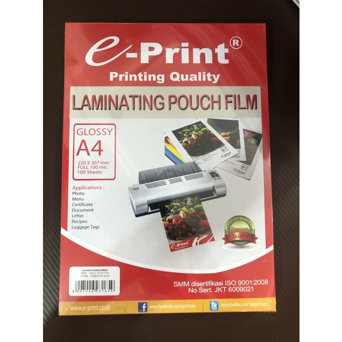 

Kertas Laminating A4 Eprint