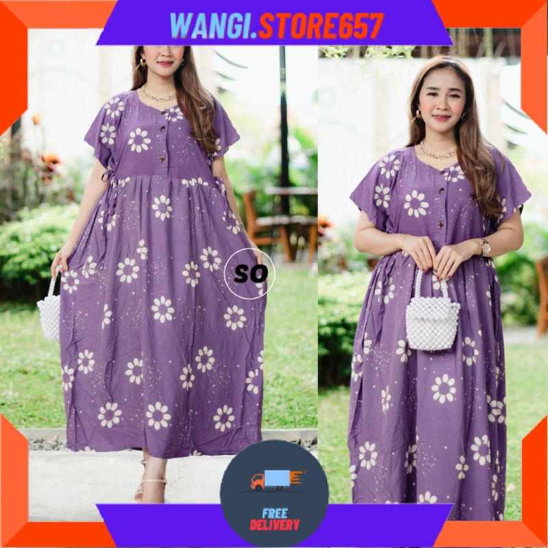 BAJU KOMBOR MAMAH MUDA OVERSIZE KEKINIAN MOTIF CANTIK / CHIBI DASTER RAYON JUMBO BUNGA / BAHAN TEBAL
