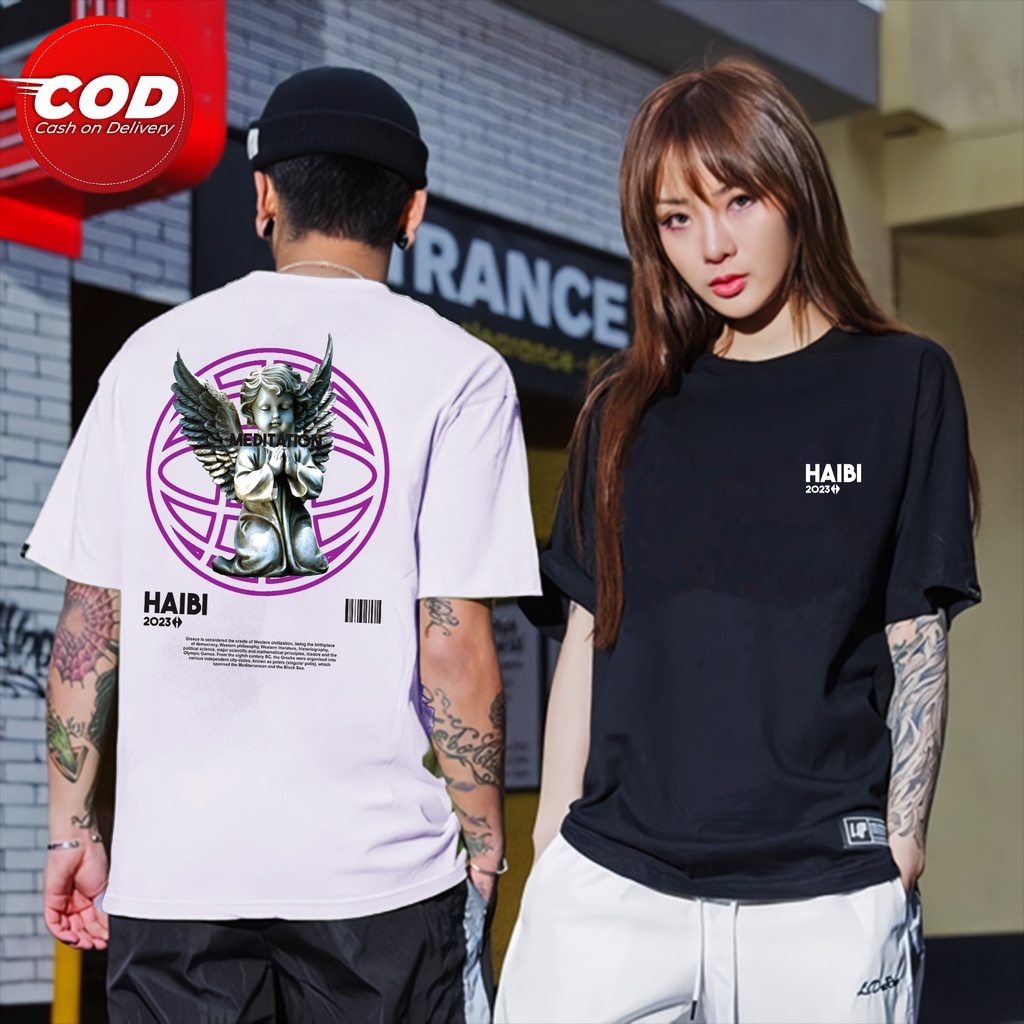 ( Promo COD ) Kaos Distro Patung / Kaos keren murah / kaos motif Meditation / Unisex Pria Wanita / C
