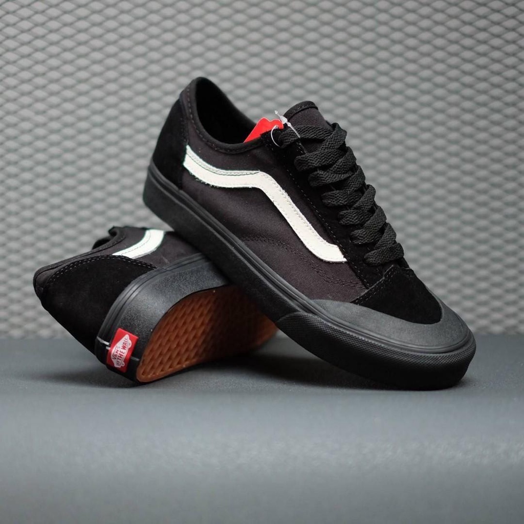 VANS STYLE 36 DECON SF BLACK BLACK WHITE┃ORIGINAL 100%┃SEPATU VANS STYLE 36┃SEPATU VANS BLACK┃SEPATU