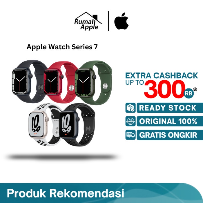 custemstore32_id Akurat Apple Watch Series 7 2021 41mm 45mm iWatch Nike+ not Series 6 SE 40 44 - 41M