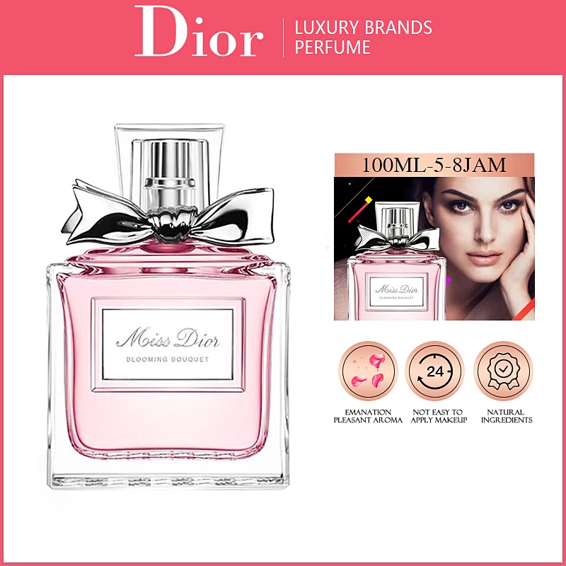 Parfum Dior, Miss Dior Blooming Bouquet, Tahan Lama, Wanita, Parfume, Tahan Lama 24 Jam, Original 10