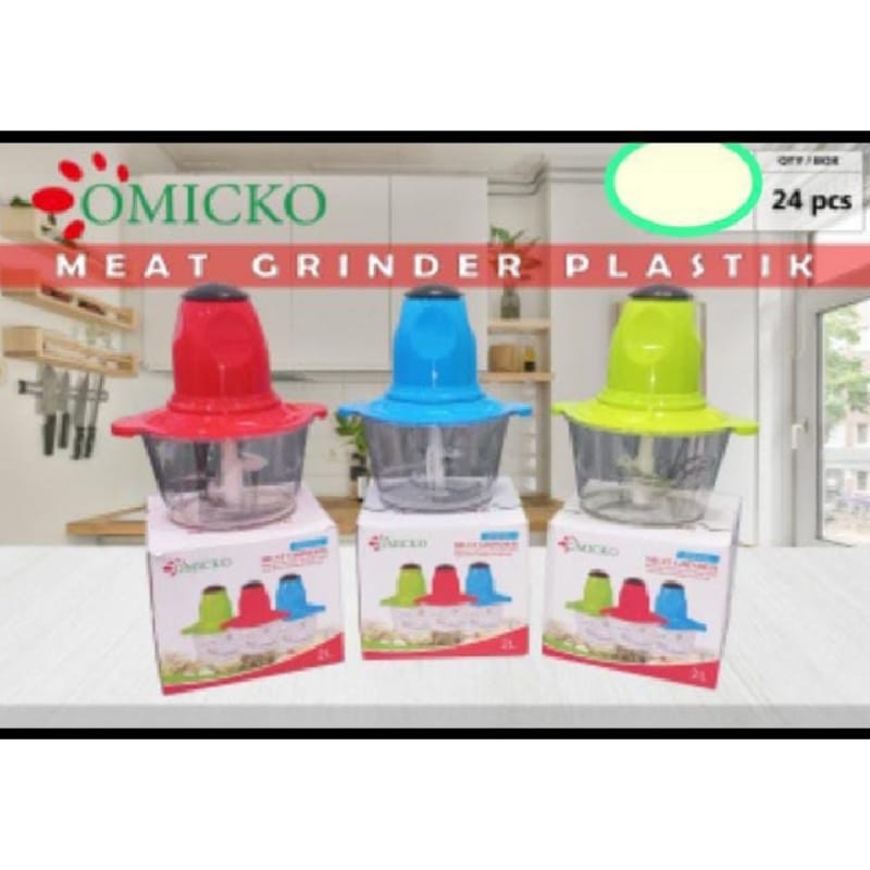 CHOPER CHOPPER PENGGILING GILINGAN DAGING OMICKO OM-4902 2L 2 LITER LISTRIK JUMBO BLENDER KAPSUL CAP