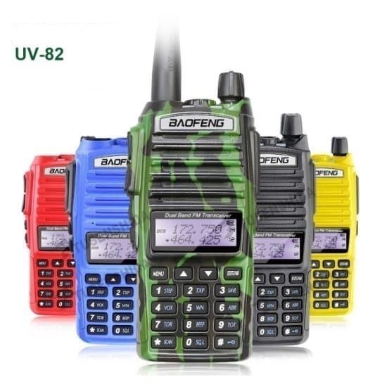 HT WALKIE TALKIE UV82 UV-82 RADIO Dual Band HT Komunikasi UV82 5km
