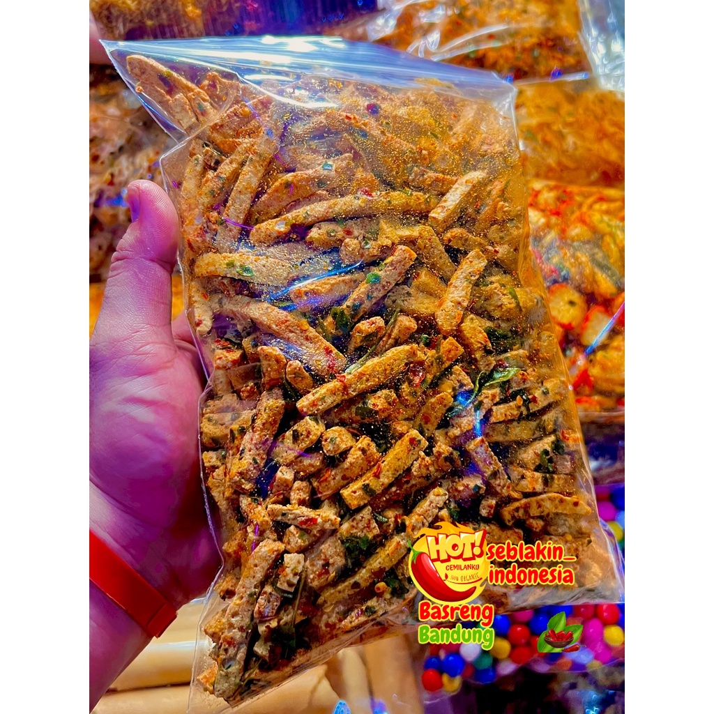 

BASRENG BANDUNG PEDAS DAUN JERUK 500 GRAM BASRENG BANDUNG SNACK BANDUNG