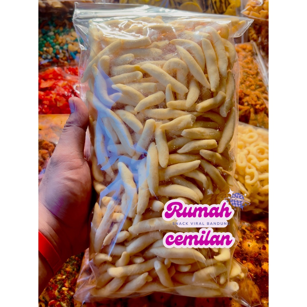 

CENDOL KEJU / GABUS KEJU / STICK KEJU BERAT 1000 GRAM RUMAH CEMILAN