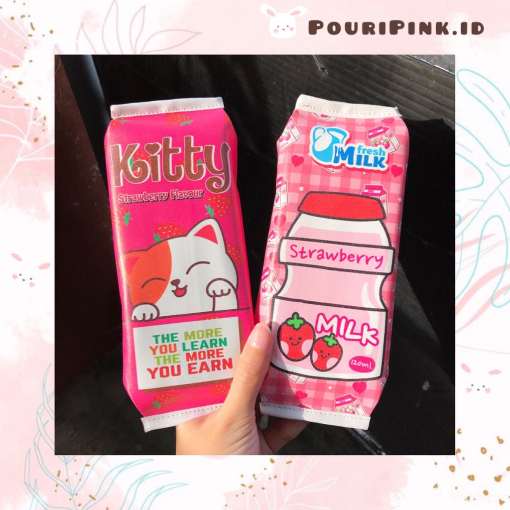 

GRATIS PULPEN Kotak Pensil Kitty Cat Strawberry Milk Pink Aesthetic Kawaii Pencil Case Cute Tempat Pensil Murah Alat Tulis Sekolah Kantor Penyimpanan Peralatan Stationery Korea Bujo Aksesoris Lucu Anak Kado Hadiah Atk Banjar Martapura Mtp PouriPink.id