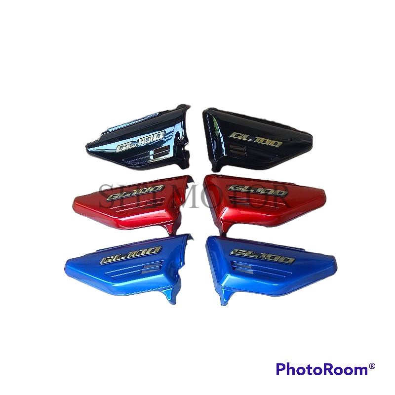 bok aki gl 100 cover body samping tepong aki kanan kiri box aki gl 100 warna bagus mirip ori