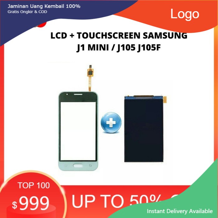LCD + TOUCHSCREEN SAMSUNG J1 MINI J105 J105F ORIGINAL FULLSET
