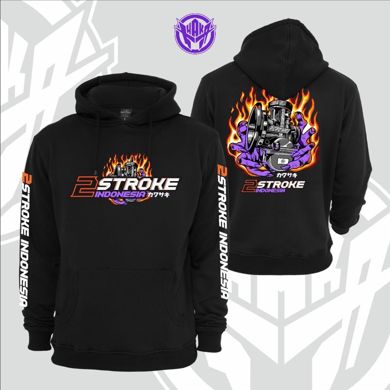 Hoodie 2 Stroke Indonesia Premium | Jaket Two Stroke Indonesia Bahan Premium