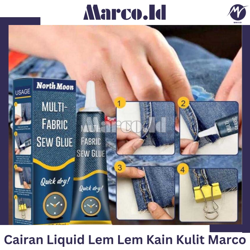 Lem Kain Tanpa Jahit Tahan Air Super Kuat Permanen Flanel Setrika 2 Sisi Jeans Kulit Jahit Pakaian D