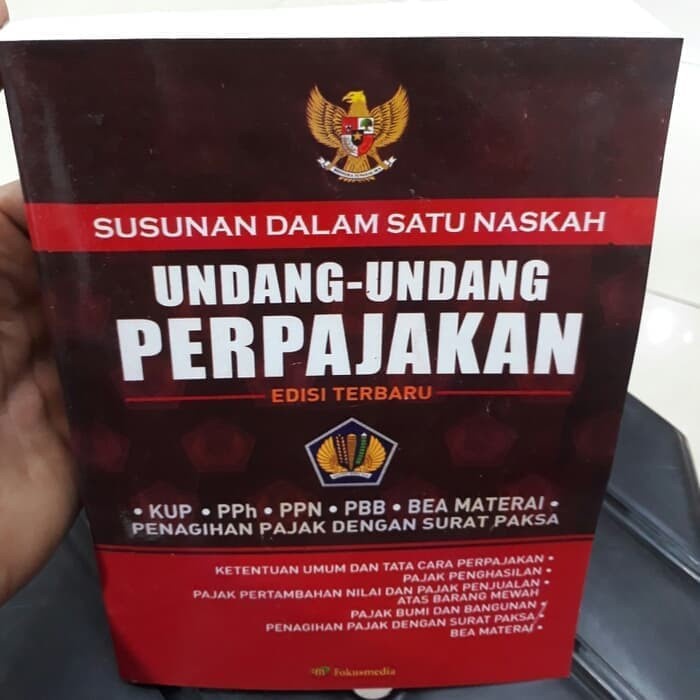 

Susunan dalam satu naskah undang-undang perpajakan edisi terbaru