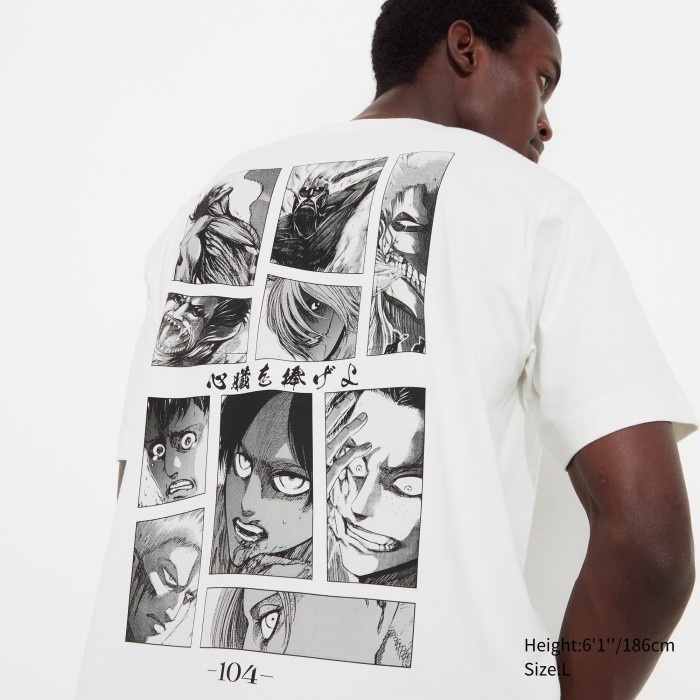 UNIQLO UT Attack on Titan Lengan Pendek 462901 Uniseks