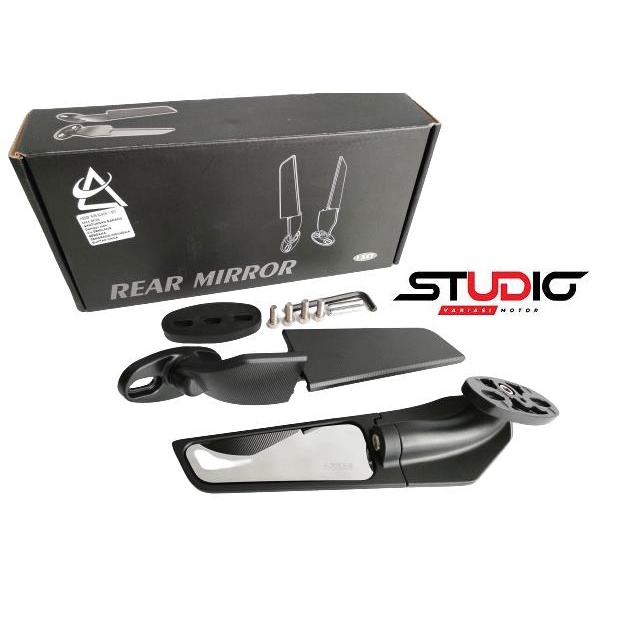 Spion Winglet Stealth Rear Mirror Model F22 R Zx25r Nmax Pcx Aerox Ninja 250fi Cbr Ninja250 Zx25r Cb