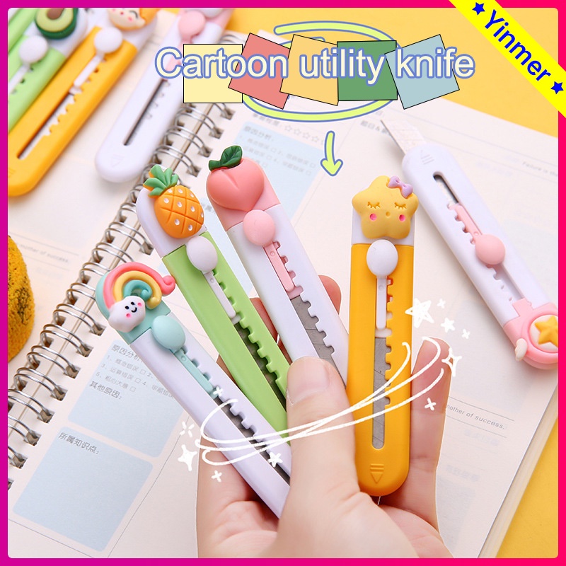 

COD✨Pisau seni portabel yang lucu, kartun kreatif, pembuka surat pembuka kurir mini, pembuka kertas kantor, pemotong kertas kantor-Yinmer
