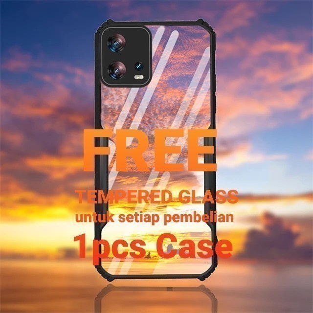 Hard Case Infinix Hot 10 10s 10 Play Fusion Casing Free Tempered Glass