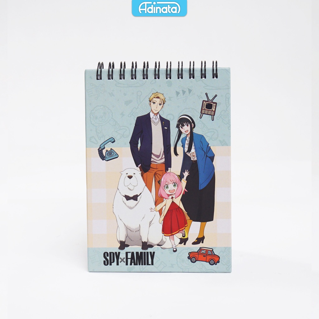 

Spy X Family A6 Memo Spiral Notebook 2331-4336 - Adinata / Buku Catatan / Memo