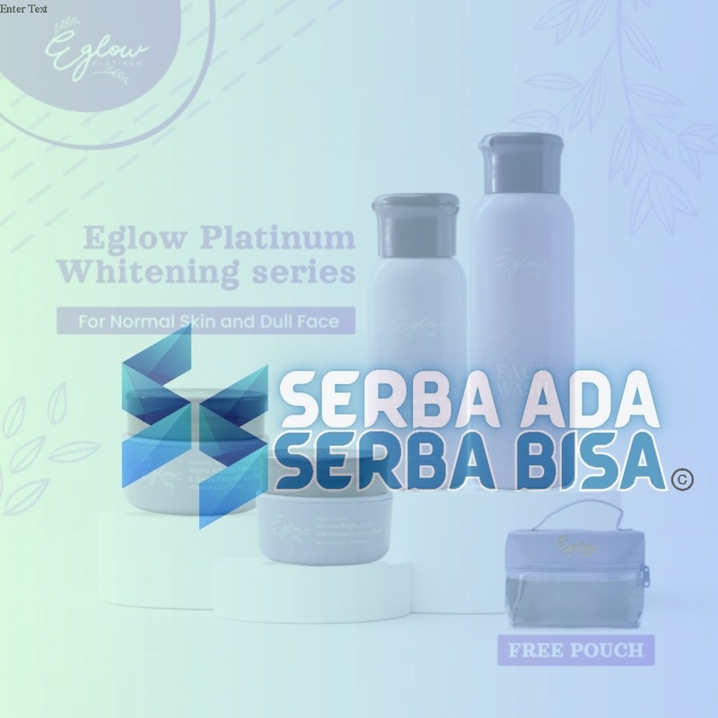 [KEMASAN BARU] Eglow platinum skincare BPOM murah Terlaris ecer dan grosir