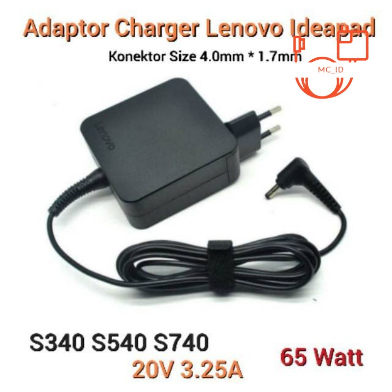 Adaptor Charger Lenovo Ideapad S340 S540 S740 Yoga C640 C640-13IML LTE Slim 1-11AST-05 1-14AST-05  20V 3.25A Series Original