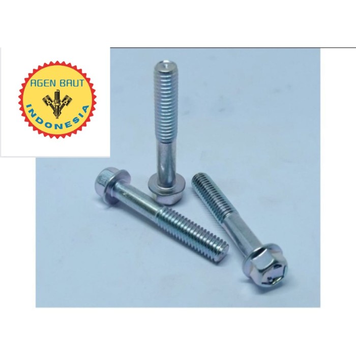 Baut 12 Flange M8x50 / Baut Flange M8x50 Kunci 12